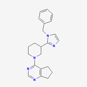 4-[3-(1-benzyl-1H-imidazol-2-yl)-1-piperidinyl]-6,7-dihydro-5H-cyclopenta[d]pyrimidine