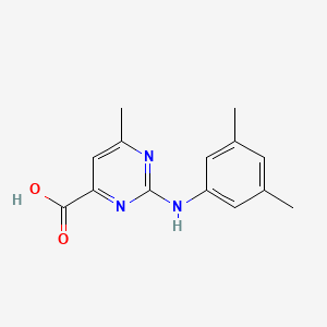 2-[(3,5-dimethylphenyl)amino]-6-methyl-4-pyrimidinecarboxylic acid