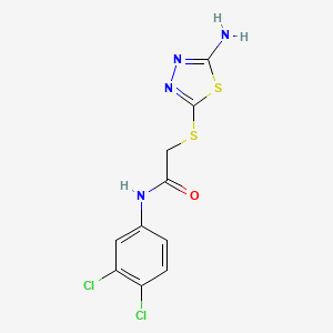 2-[(5-amino-1,3,4-thiadiazol-2-yl)thio]-N-(3,4-dichlorophenyl)acetamide