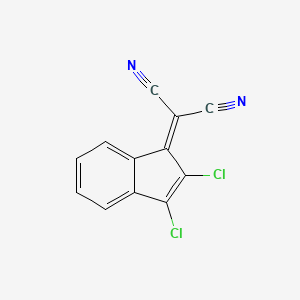 molecular formula C12H4Cl2N2 B5596876 (2,3-dichloro-1H-inden-1-ylidene)malononitrile CAS No. 220898-80-6