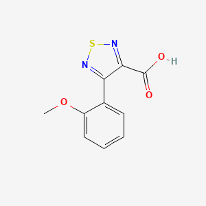 molecular formula C10H8N2O3S B5596902 4-(2-methoxyphenyl)-1,2,5-thiadiazole-3-carboxylic acid 