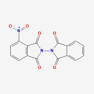 molecular formula C16H7N3O6 B5596926 4-nitro-2,2'-biisoindole-1,1',3,3'-tetrone 