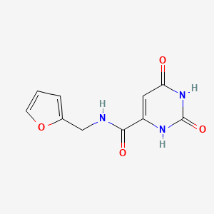 molecular formula C10H9N3O4 B5596968 N-(2-furylmethyl)-2,6-dioxo-1,2,3,6-tetrahydropyrimidine-4-carboxamide 