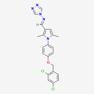 N-[(1-{4-[(2,4-dichlorobenzyl)oxy]phenyl}-2,5-dimethyl-1H-pyrrol-3-yl)methylene]-4H-1,2,4-triazol-4-amine