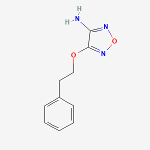 molecular formula C10H11N3O2 B5597030 4-(2-phenylethoxy)-1,2,5-oxadiazol-3-amine CAS No. 292856-52-1