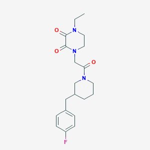 1-ethyl-4-{2-[3-(4-fluorobenzyl)piperidin-1-yl]-2-oxoethyl}piperazine-2,3-dione