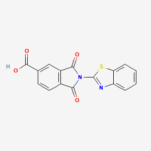 2-(1,3-benzothiazol-2-yl)-1,3-dioxo-5-isoindolinecarboxylic acid