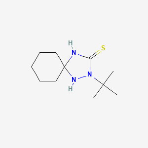 molecular formula C11H21N3S B5597146 2-tert-butyl-1,2,4-triazaspiro[4.5]decane-3-thione 