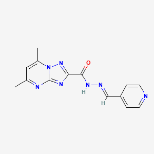5,7-dimethyl-N'-(4-pyridinylmethylene)[1,2,4]triazolo[1,5-a]pyrimidine-2-carbohydrazide