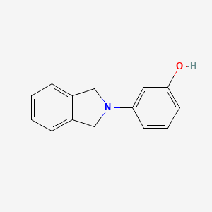 molecular formula C14H13NO B5597168 3-(1,3-dihydro-2H-isoindol-2-yl)phenol 