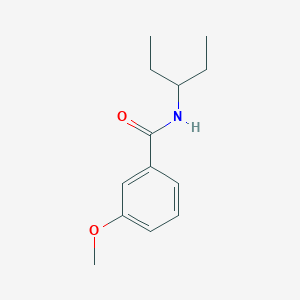 molecular formula C13H19NO2 B5597176 N-(1-ethylpropyl)-3-methoxybenzamide 