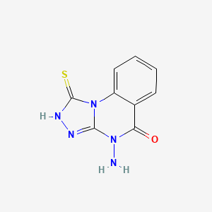 4-amino-1-mercapto[1,2,4]triazolo[4,3-a]quinazolin-5(4H)-one