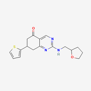 2-[(tetrahydro-2-furanylmethyl)amino]-7-(2-thienyl)-7,8-dihydro-5(6H)-quinazolinone