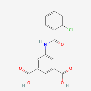 molecular formula C15H10ClNO5 B5597219 5-[(2-chlorobenzoyl)amino]isophthalic acid CAS No. 42122-74-7