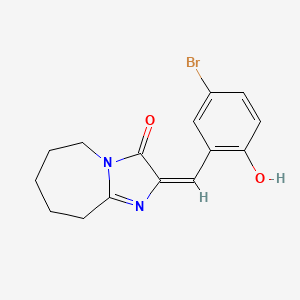 2-(5-bromo-2-hydroxybenzylidene)-2,5,6,7,8,9-hexahydro-3H-imidazo[1,2-a]azepin-3-one