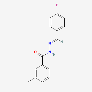 N'-(4-fluorobenzylidene)-3-methylbenzohydrazide