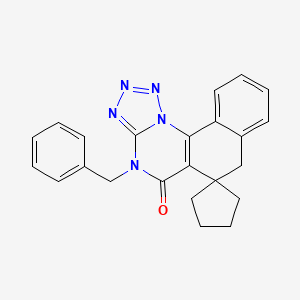 molecular formula C23H21N5O B5597249 4-benzyl-4H-spiro[benzo[h]tetrazolo[1,5-a]quinazoline-6,1'-cyclopentan]-5(7H)-one 