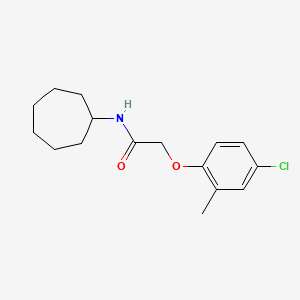 2-(4-chloro-2-methylphenoxy)-N-cycloheptylacetamide