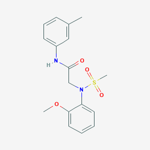 N~2~-(2-methoxyphenyl)-N~1~-(3-methylphenyl)-N~2~-(methylsulfonyl)glycinamide