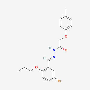 molecular formula C19H21BrN2O3 B5597289 N'-(5-bromo-2-propoxybenzylidene)-2-(4-methylphenoxy)acetohydrazide 