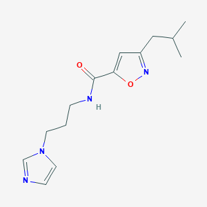 N-[3-(1H-imidazol-1-yl)propyl]-3-isobutyl-5-isoxazolecarboxamide