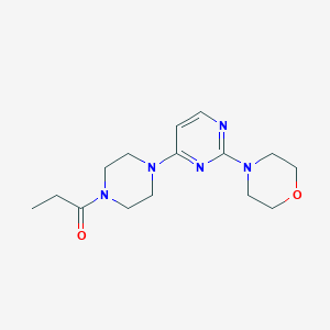 4-[4-(4-propionyl-1-piperazinyl)-2-pyrimidinyl]morpholine