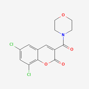 6,8-dichloro-3-(4-morpholinylcarbonyl)-2H-chromen-2-one