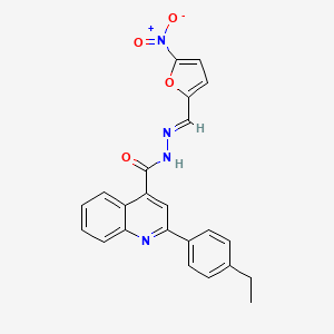 2-(4-ethylphenyl)-N'-[(5-nitro-2-furyl)methylene]-4-quinolinecarbohydrazide