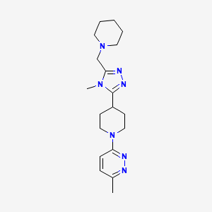 3-methyl-6-{4-[4-methyl-5-(piperidin-1-ylmethyl)-4H-1,2,4-triazol-3-yl]piperidin-1-yl}pyridazine