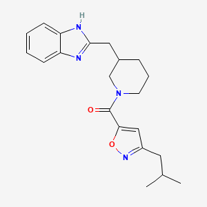 2-({1-[(3-isobutyl-5-isoxazolyl)carbonyl]-3-piperidinyl}methyl)-1H-benzimidazole