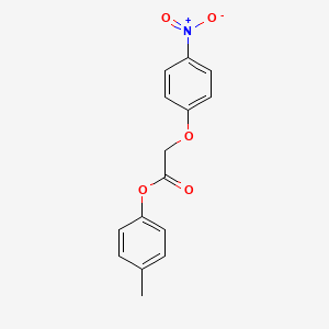 molecular formula C15H13NO5 B5597485 4-methylphenyl (4-nitrophenoxy)acetate 