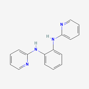 molecular formula C16H14N4 B5597490 2-pyridinyl[2-(2-pyridinylamino)phenyl]amine 