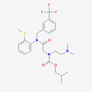 molecular formula C26H34F3N3O3S B055975 Flosatidil CAS No. 113593-34-3