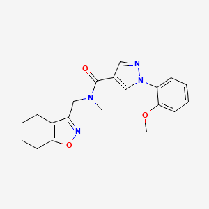 1-(2-methoxyphenyl)-N-methyl-N-(4,5,6,7-tetrahydro-1,2-benzisoxazol-3-ylmethyl)-1H-pyrazole-4-carboxamide