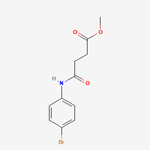 molecular formula C11H12BrNO3 B5597649 4-[(4-溴苯基)氨基]-4-氧代丁酸甲酯 