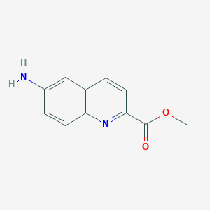 molecular formula C11H10N2O2 B055977 Methyl 6-aminoquinoline-2-carboxylate CAS No. 112089-60-8