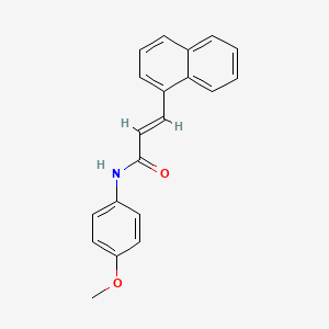 molecular formula C20H17NO2 B5597728 N-(4-methoxyphenyl)-3-(1-naphthyl)acrylamide 