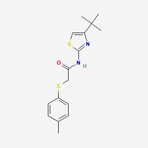 molecular formula C16H20N2OS2 B5597787 N-(4-tert-butyl-1,3-thiazol-2-yl)-2-[(4-methylphenyl)thio]acetamide 