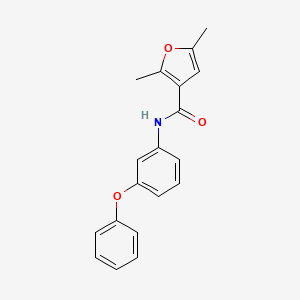 molecular formula C19H17NO3 B5597855 2,5-dimethyl-N-(3-phenoxyphenyl)-3-furamide 