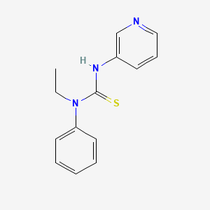 molecular formula C14H15N3S B5597873 N-乙基-N-苯基-N'-3-吡啶基硫脲 