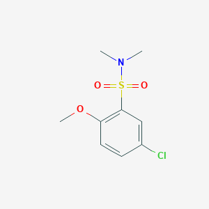 molecular formula C9H12ClNO3S B5597885 5-氯-2-甲氧基-N,N-二甲基苯磺酰胺 