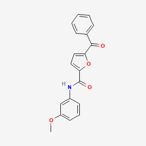 molecular formula C19H15NO4 B5597895 5-benzoyl-N-(3-methoxyphenyl)-2-furamide 