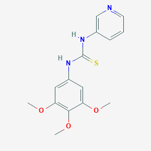 molecular formula C15H17N3O3S B5597939 N-3-pyridinyl-N'-(3,4,5-trimethoxyphenyl)thiourea 