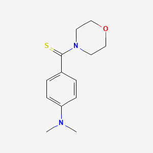 molecular formula C13H18N2OS B5597965 N,N-二甲基-4-(4-吗啉羰基硫代)苯胺 