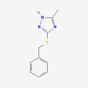molecular formula C10H11N3S B5598014 3-(benzylthio)-5-methyl-4H-1,2,4-triazole 