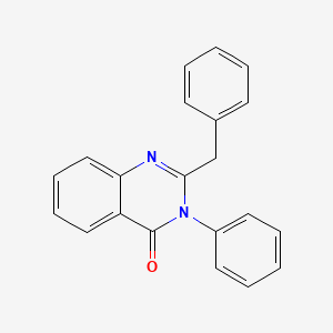 molecular formula C21H16N2O B5598063 2-苄基-3-苯基-4(3H)-喹唑啉酮 
