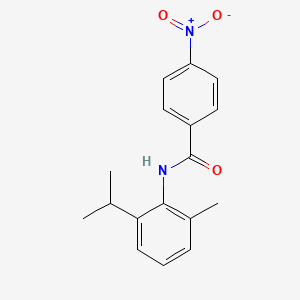 molecular formula C17H18N2O3 B5598284 N-(2-isopropyl-6-methylphenyl)-4-nitrobenzamide 