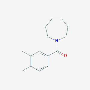 molecular formula C15H21NO B5598290 1-(3,4-dimethylbenzoyl)azepane 