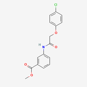 molecular formula C16H14ClNO4 B5598294 methyl 3-{[(4-chlorophenoxy)acetyl]amino}benzoate CAS No. 5237-32-1