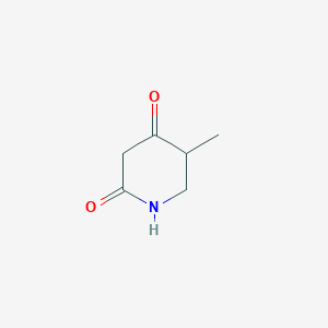 molecular formula C6H9NO2 B055983 5-METHYL-2,4-PIPERIDINEDIONE CAS No. 118263-96-0